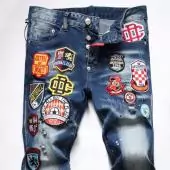 dsquared2 jeans wash stretch denim caten95 football blue